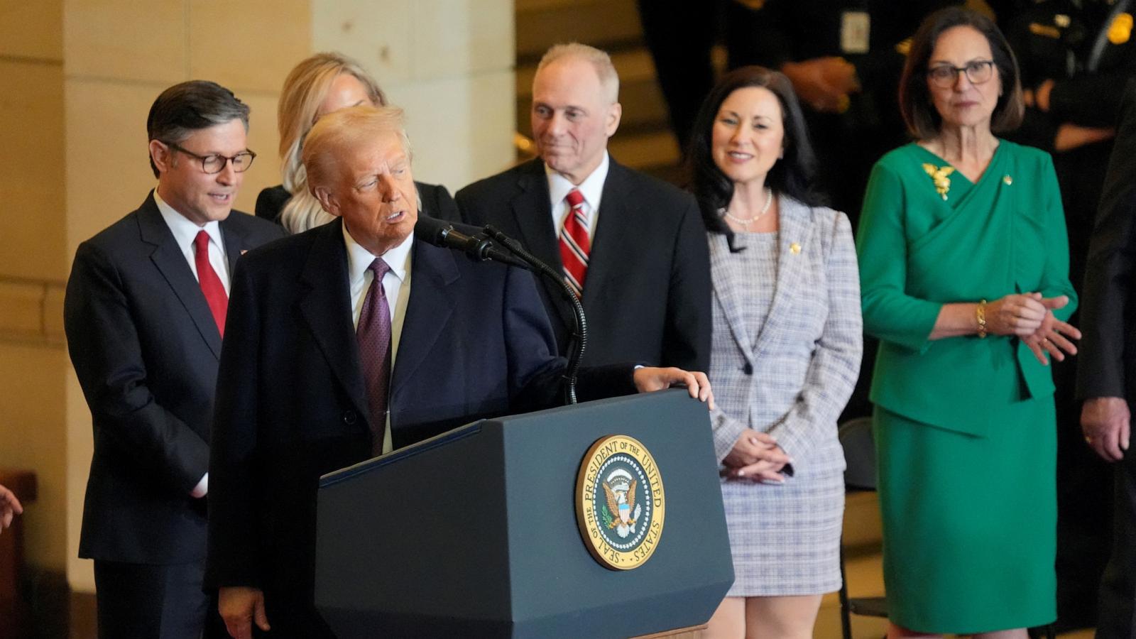 Trump inauguration live updates: Trump airs list of grievances in 2nd Capitol remarks