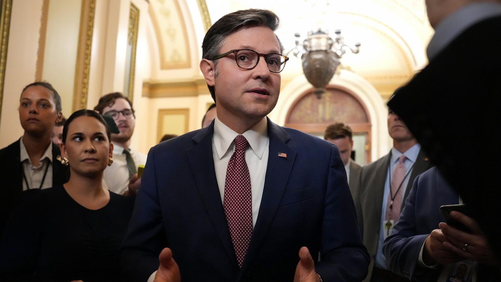 Trump headed to Capitol Hill to help Johnson sway hard-liners to support his agenda