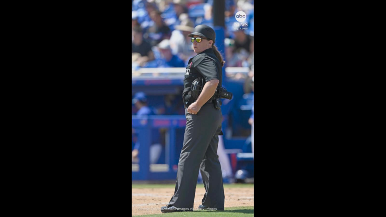 WATCH:  MLB to debut its first-ever female umpire