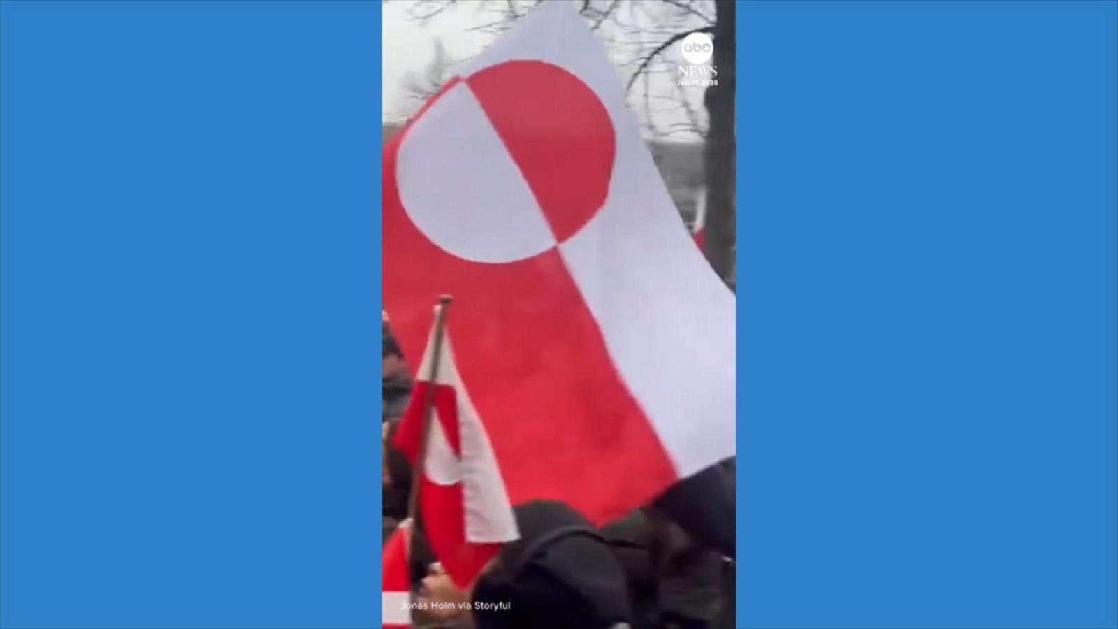 WATCH:  Thousands gather for ‘Hands off Greenland’ protest in Denmark
